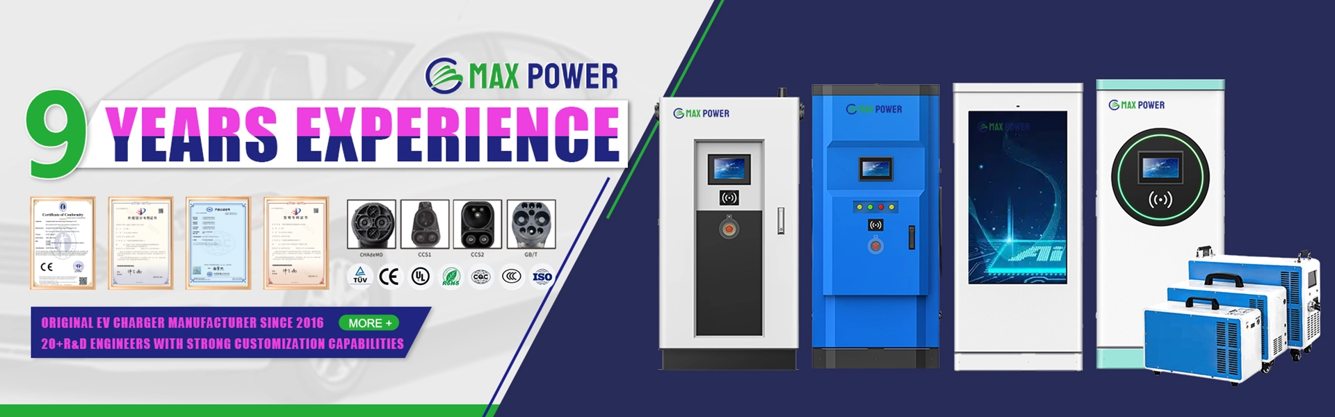 Max Power Energiza tu unidad con cargadores EV personalizados